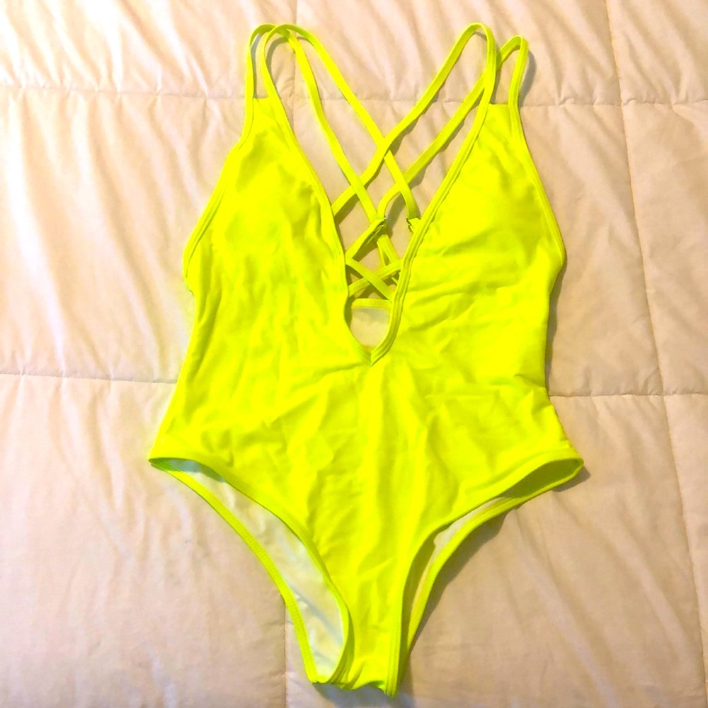Women’s Neon yellow one piece